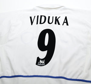 2002/03 VIDUKA #9 Leeds United Vintage Nike Home Football Shirt (L)