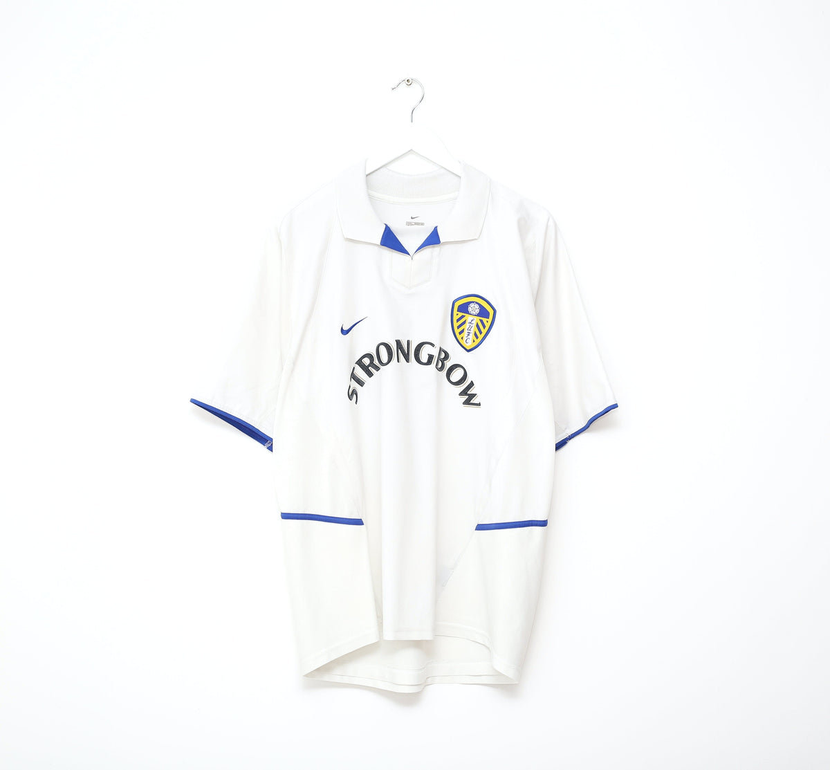 2002/03 VIDUKA #9 Leeds United Vintage Nike Home Football Shirt (L)