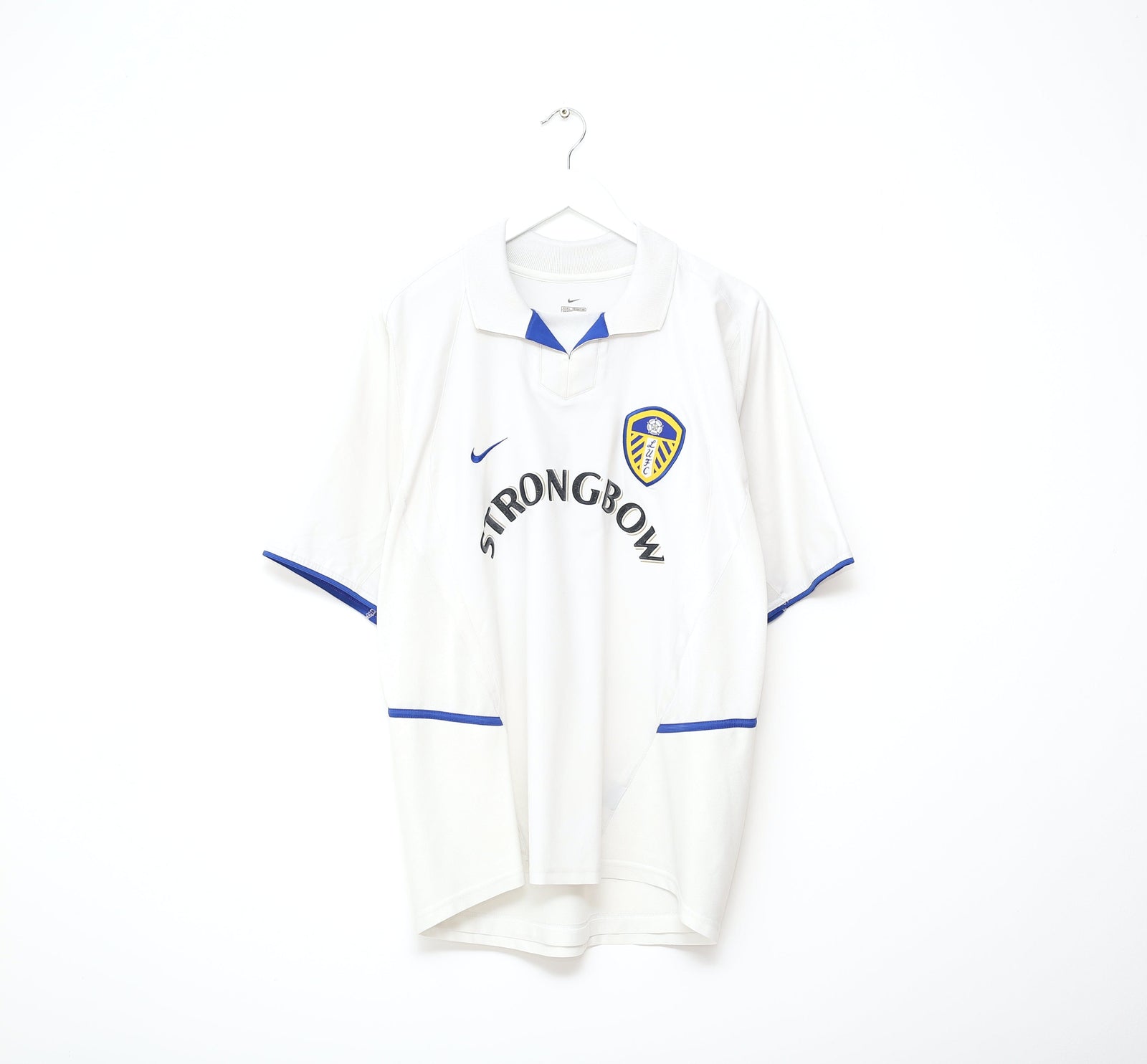 2002/03 VIDUKA #9 Leeds United Vintage Nike Home Football Shirt (L)