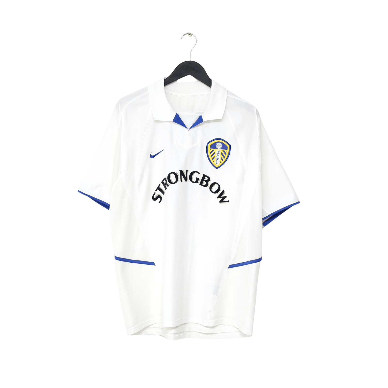 2002/03 VIDUKA #9 Leeds United Vintage Nike Home Football Shirt (L)