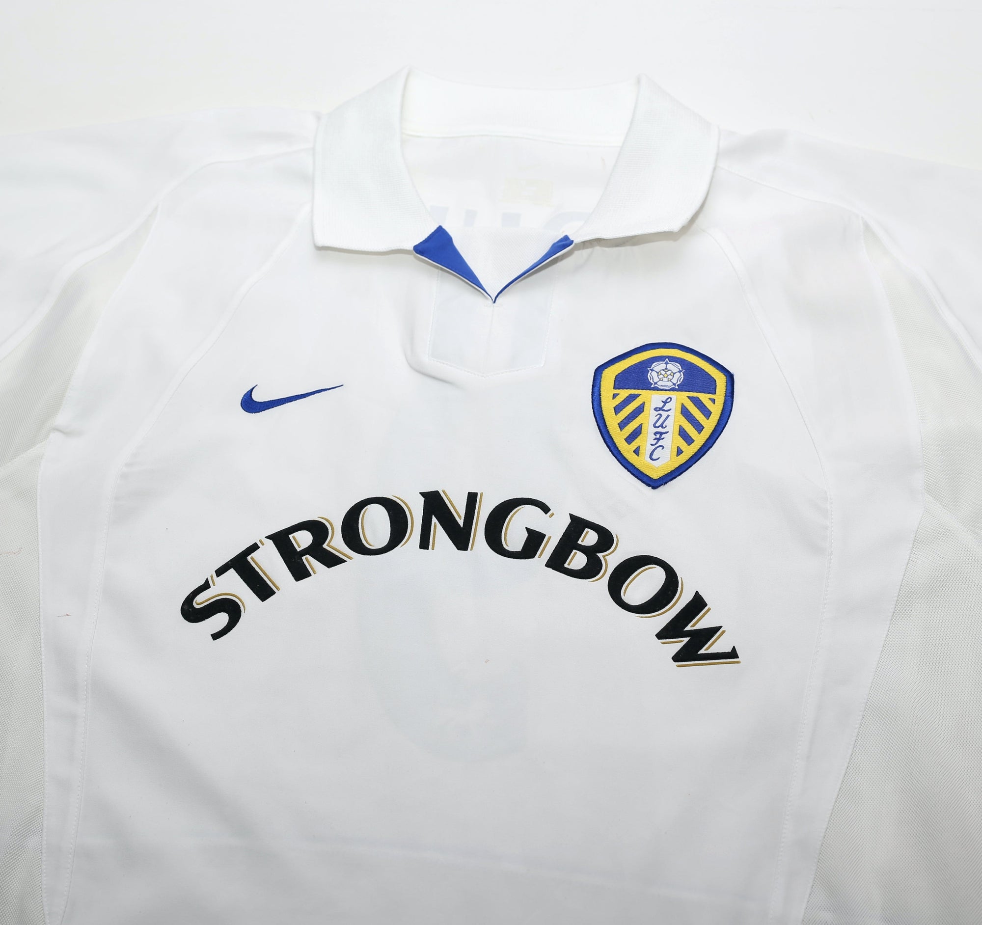 2002/03 VIDUKA #9 Leeds United Vintage Nike Home Football Shirt (L)