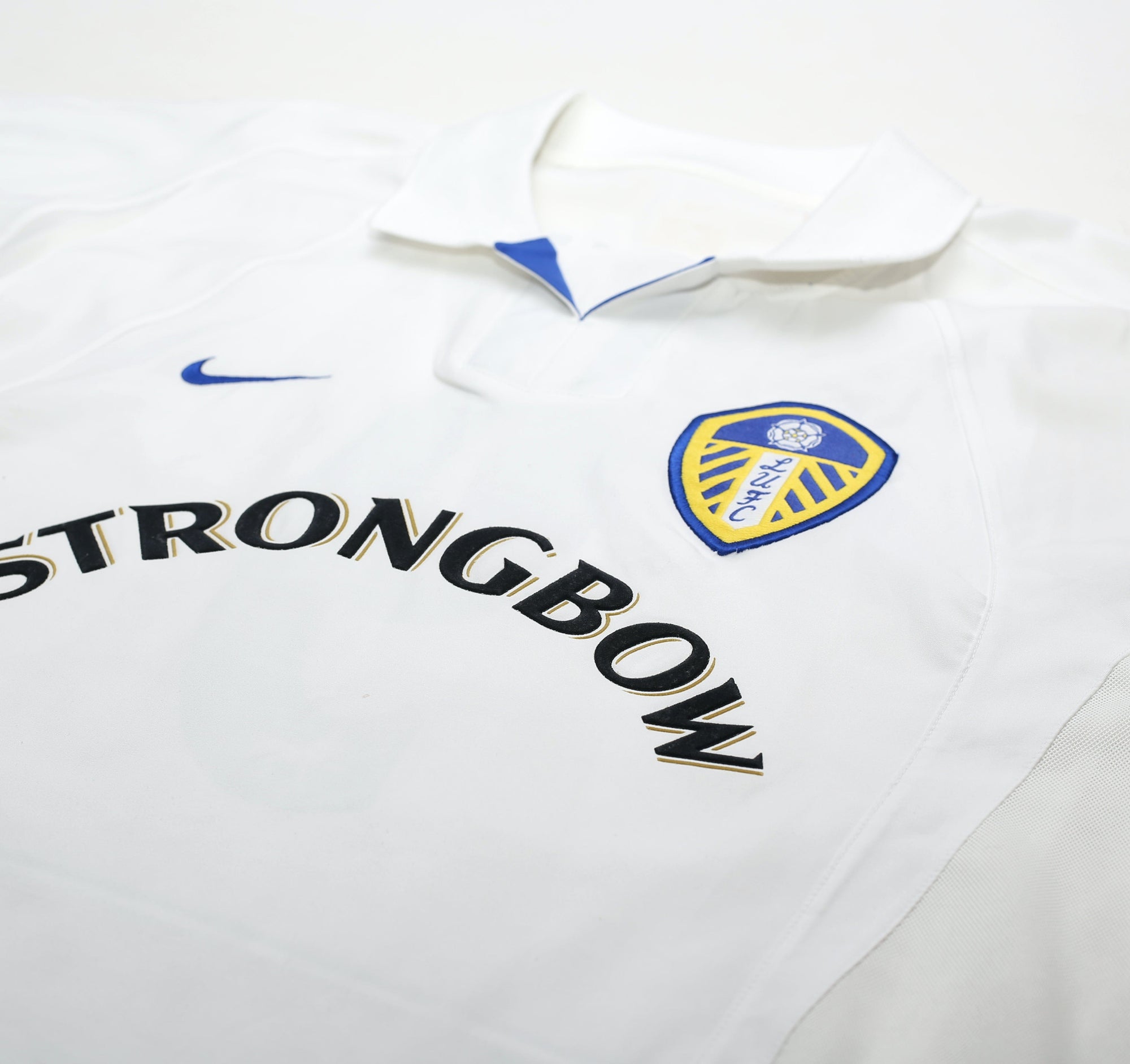 2002/03 VIDUKA #9 Leeds United Vintage Nike Home Football Shirt (L)