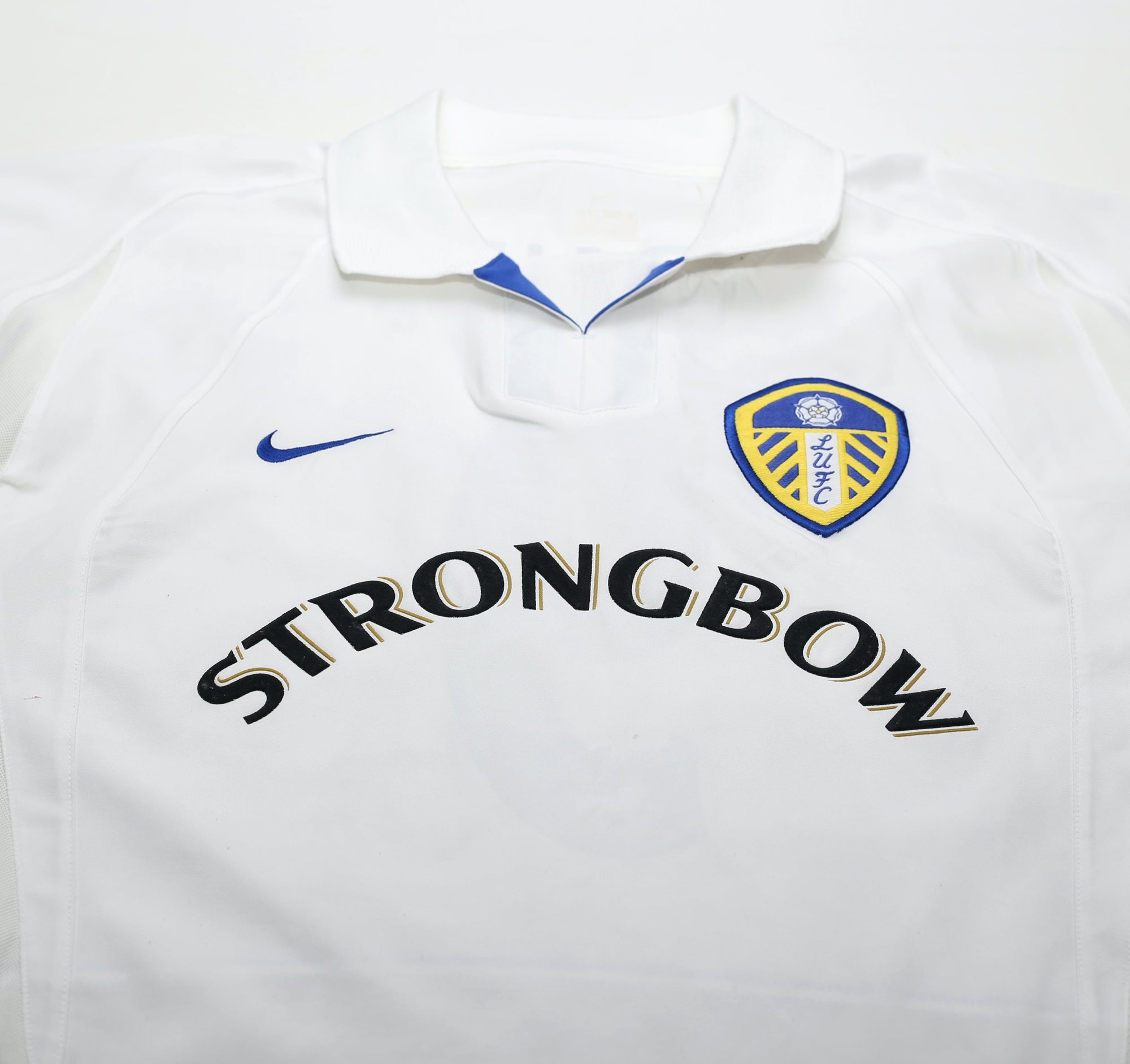 2002/03 VIDUKA #9 Leeds United Vintage Nike Home Football Shirt (L)