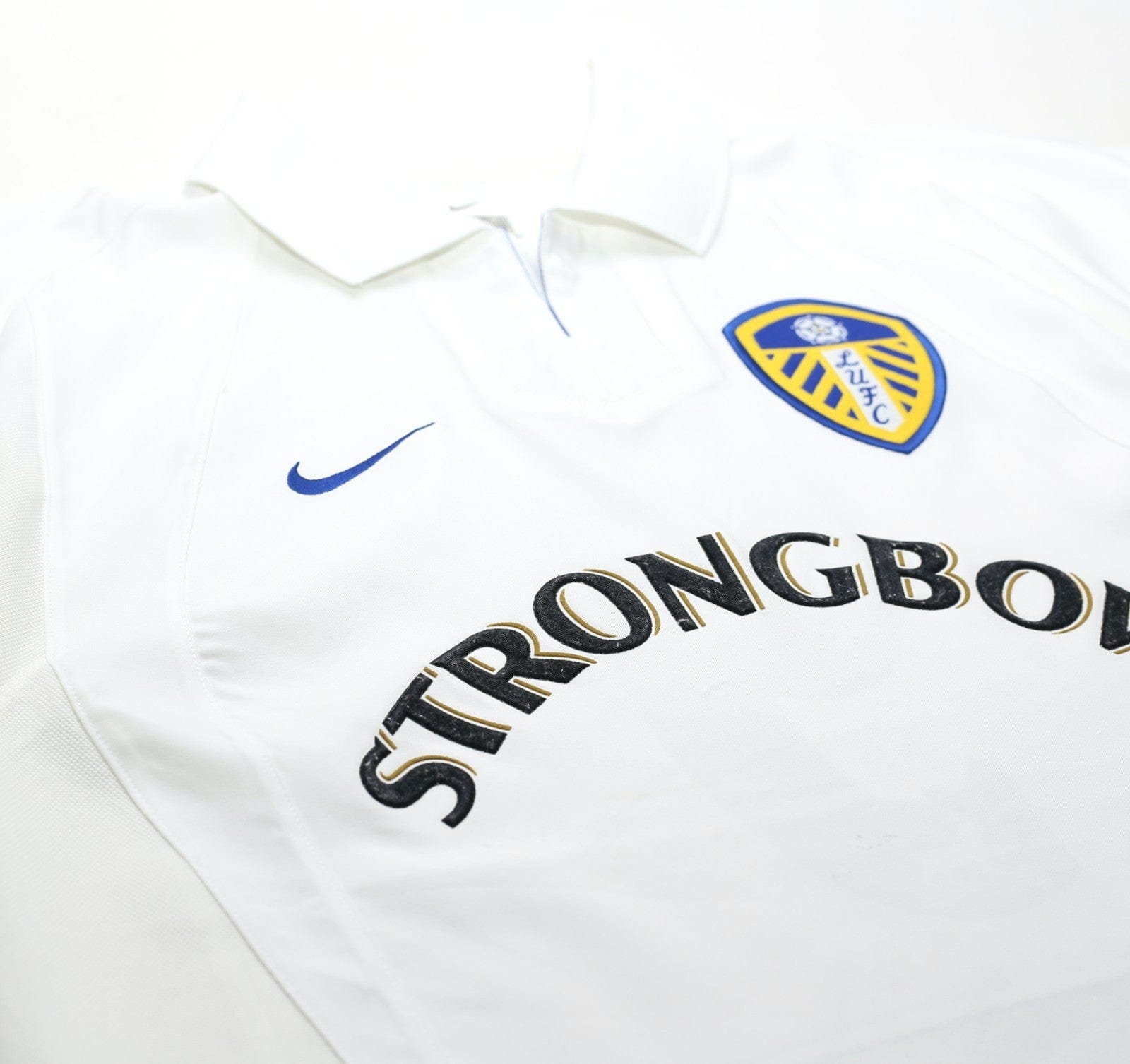 2002/03 VIDUKA #9 Leeds United Vintage Nike Home Football Shirt (S)