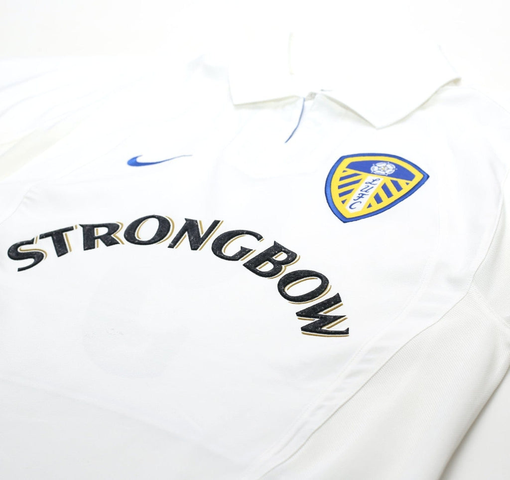 2002/03 VIDUKA #9 Leeds United Vintage Nike Home Football Shirt (S)
