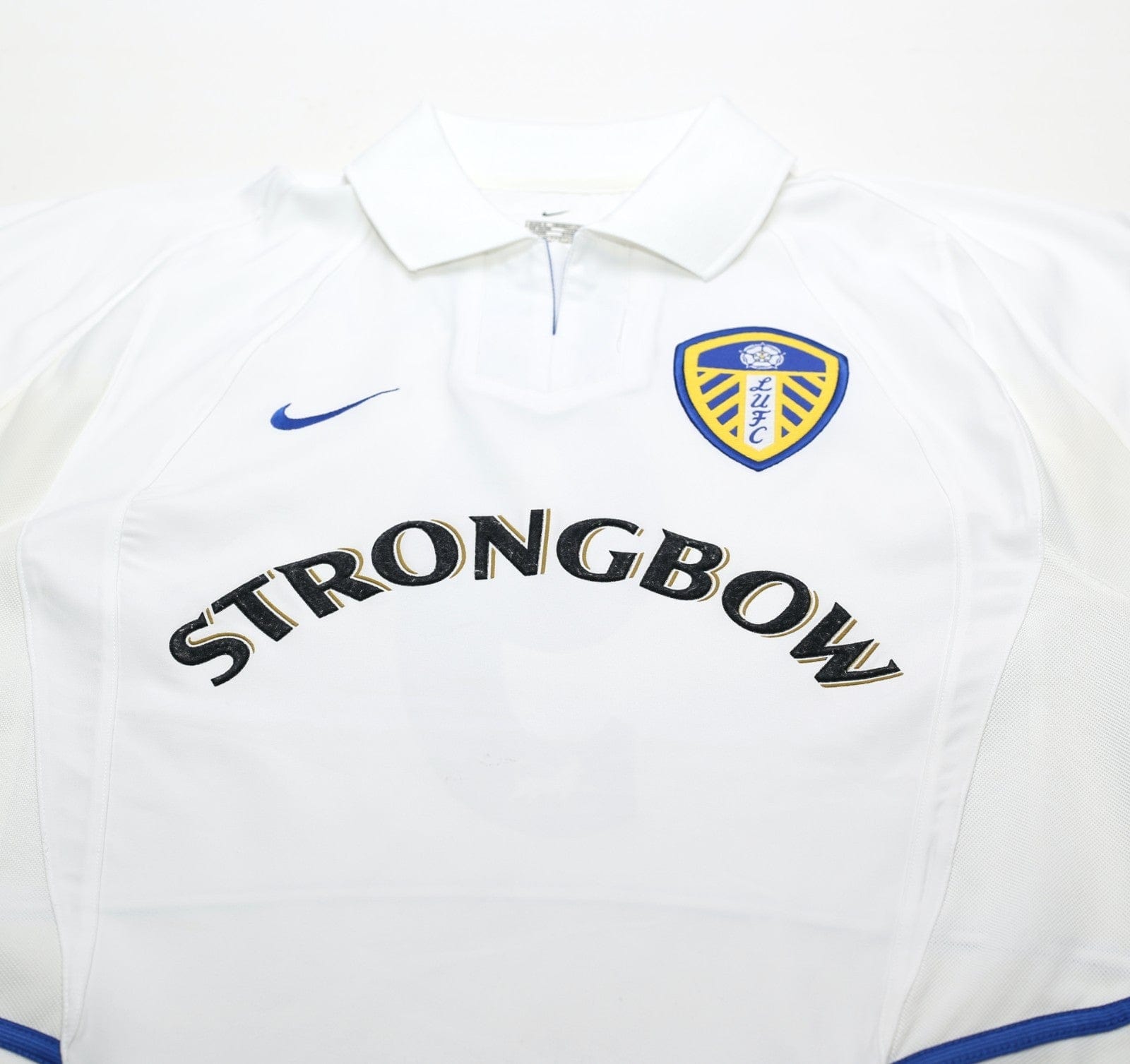 2002/03 VIDUKA #9 Leeds United Vintage Nike Home Football Shirt (S)