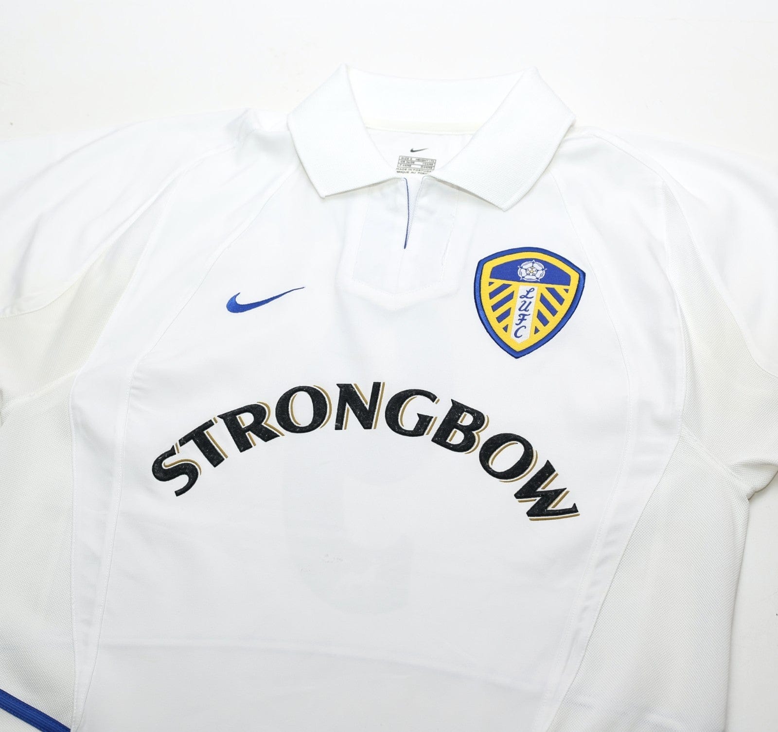 2002/03 VIDUKA #9 Leeds United Vintage Nike Home Football Shirt (S)