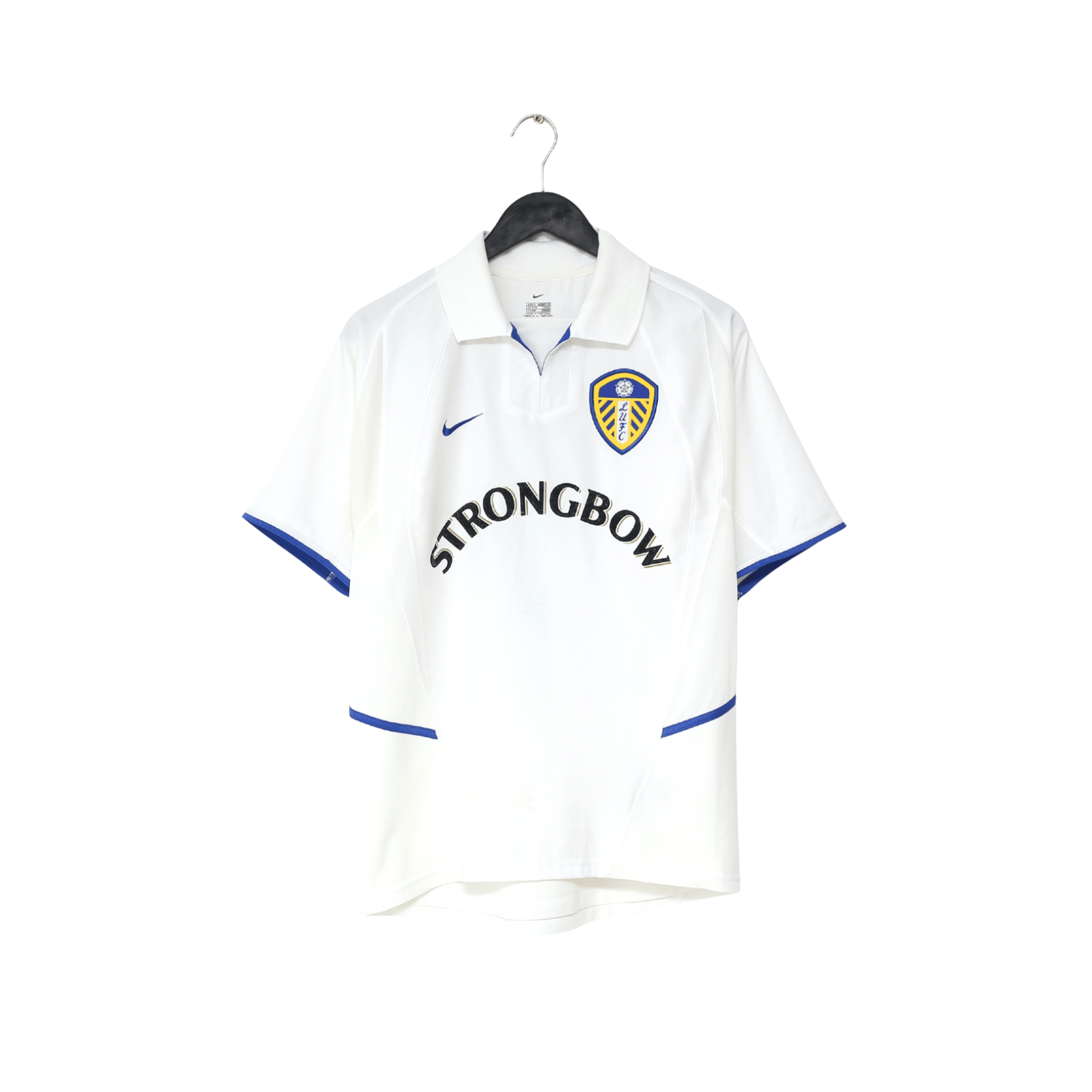 2002/03 VIDUKA #9 Leeds United Vintage Nike Home Football Shirt (S)