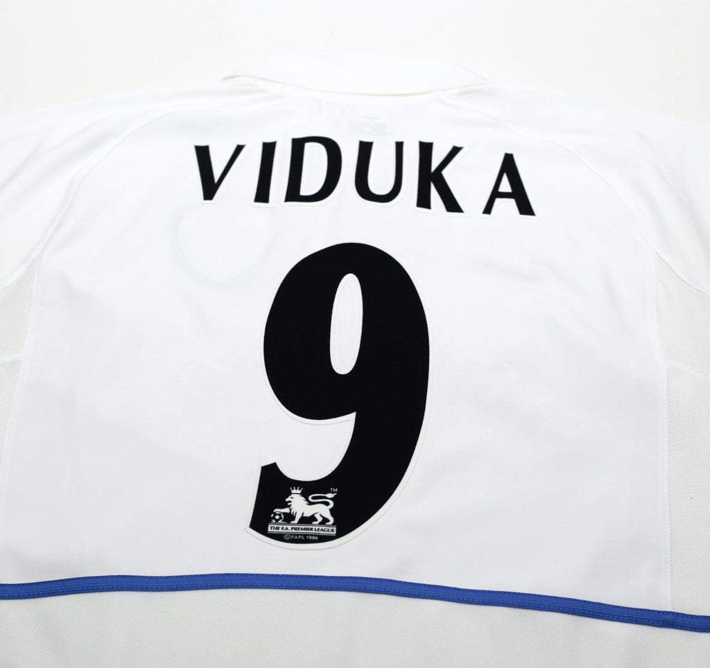 2002/03 VIDUKA #9 Leeds United Vintage Nike Home Football Shirt (S)