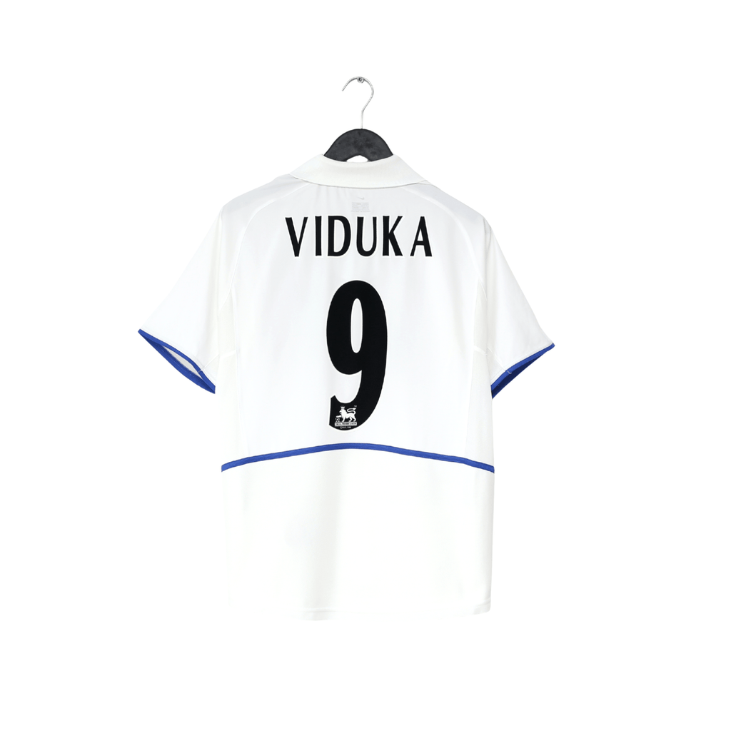 2002/03 VIDUKA #9 Leeds United Vintage Nike Home Football Shirt (S)