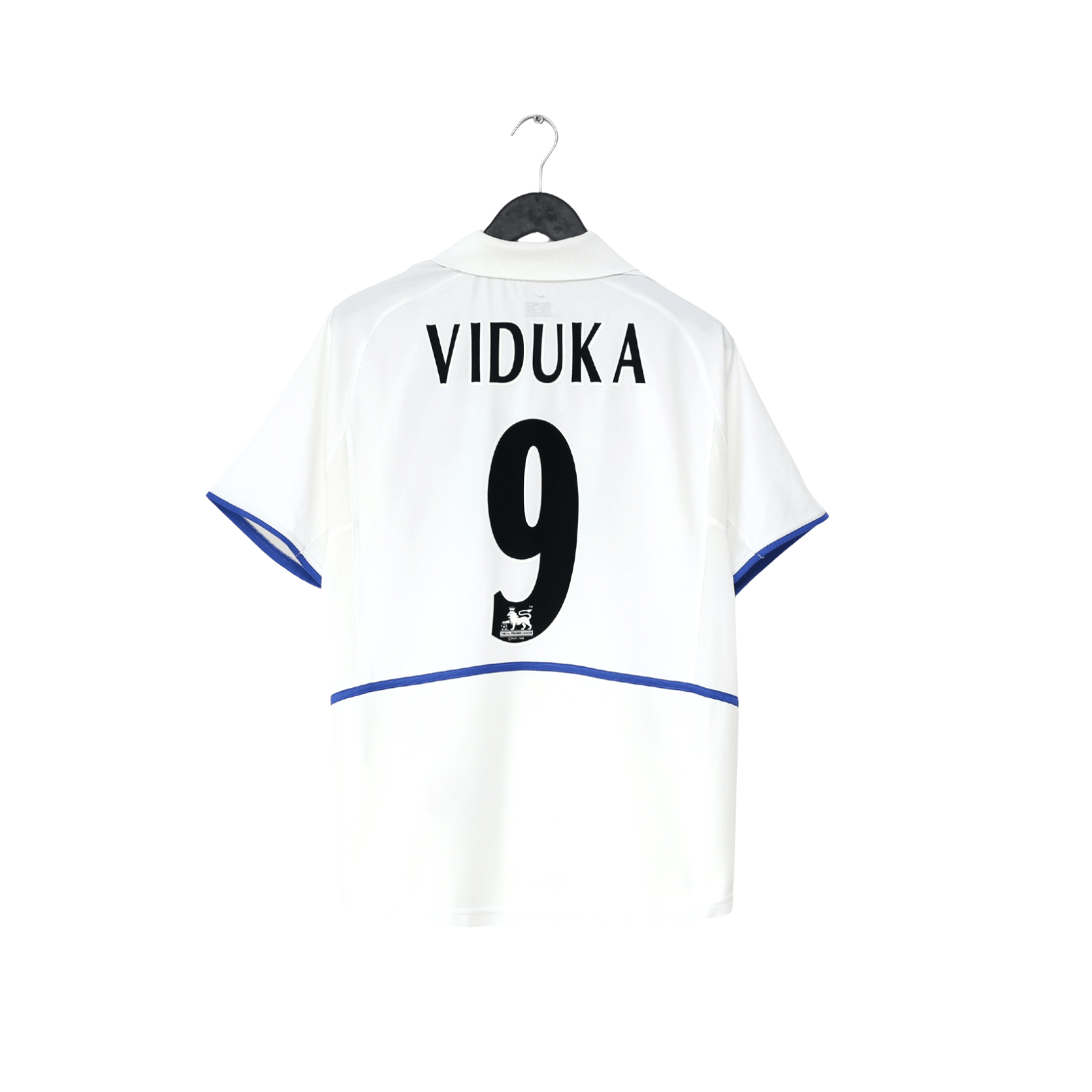 2002/03 VIDUKA #9 Leeds United Vintage Nike Home Football Shirt (S)