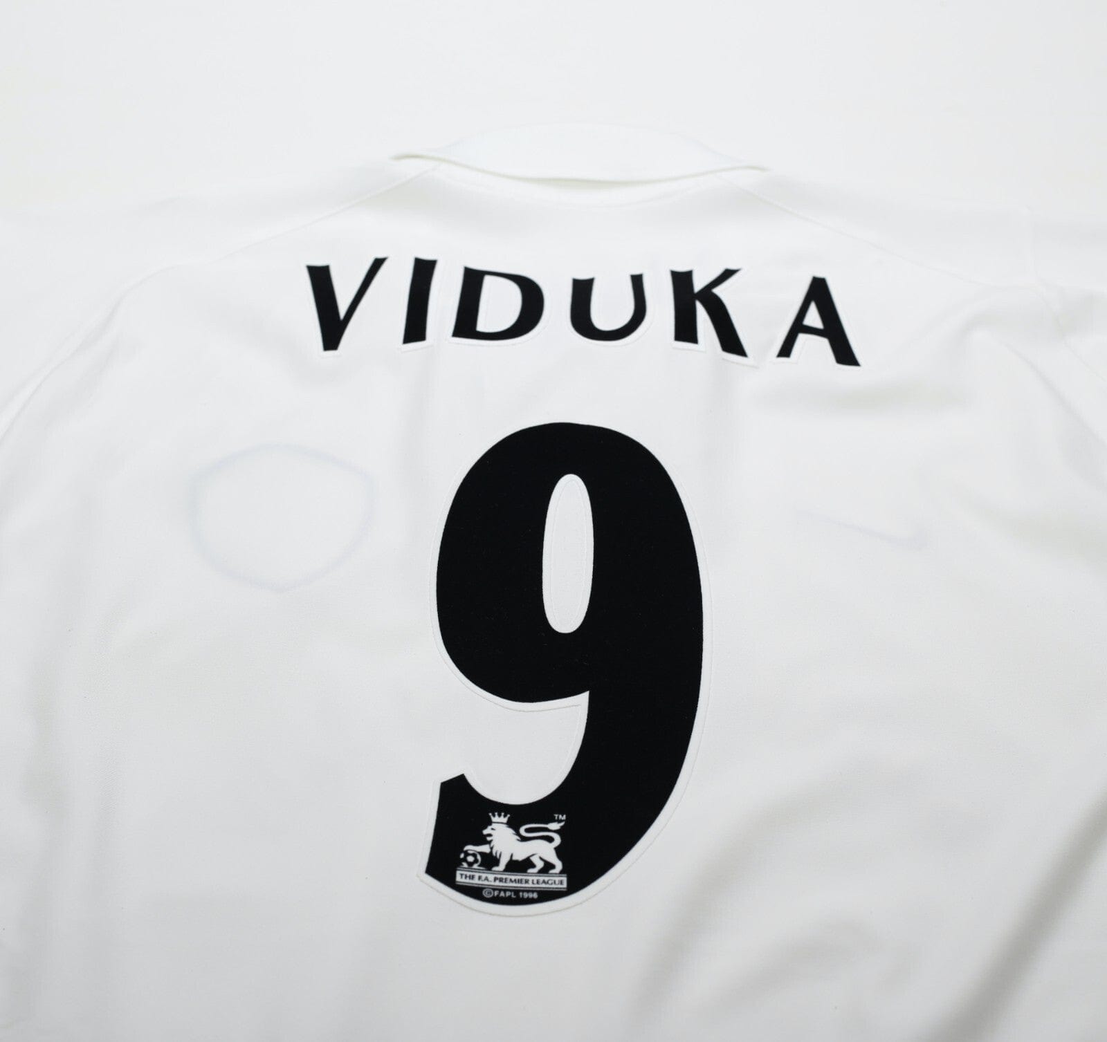 2002/03 VIDUKA #9 Leeds United Vintage Nike Home Football Shirt (XL)