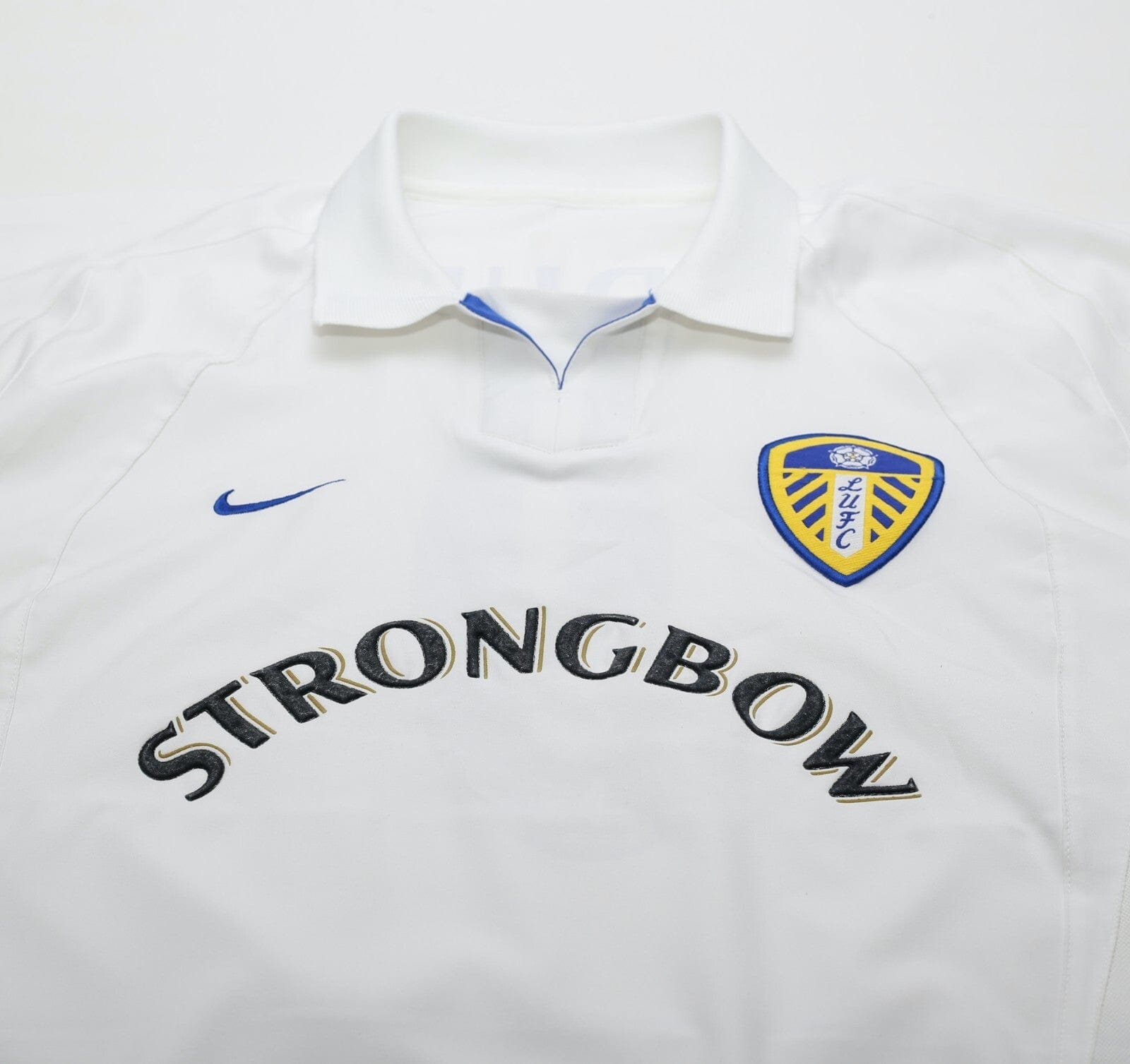 2002/03 VIDUKA #9 Leeds United Vintage Nike Home Football Shirt (XL)