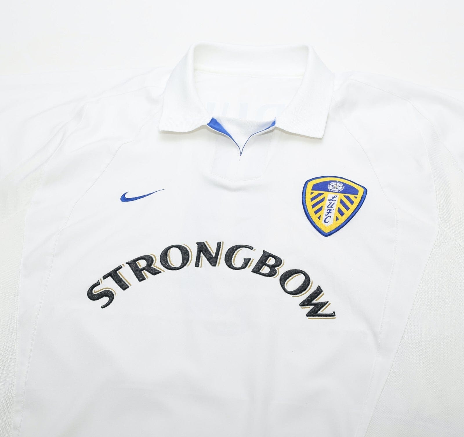2002/03 VIDUKA #9 Leeds United Vintage Nike Home Football Shirt (XL)