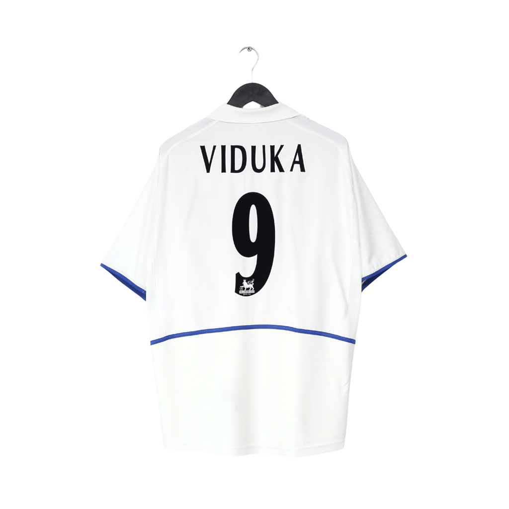 2002/03 VIDUKA #9 Leeds United Vintage Nike Home Football Shirt (XL)