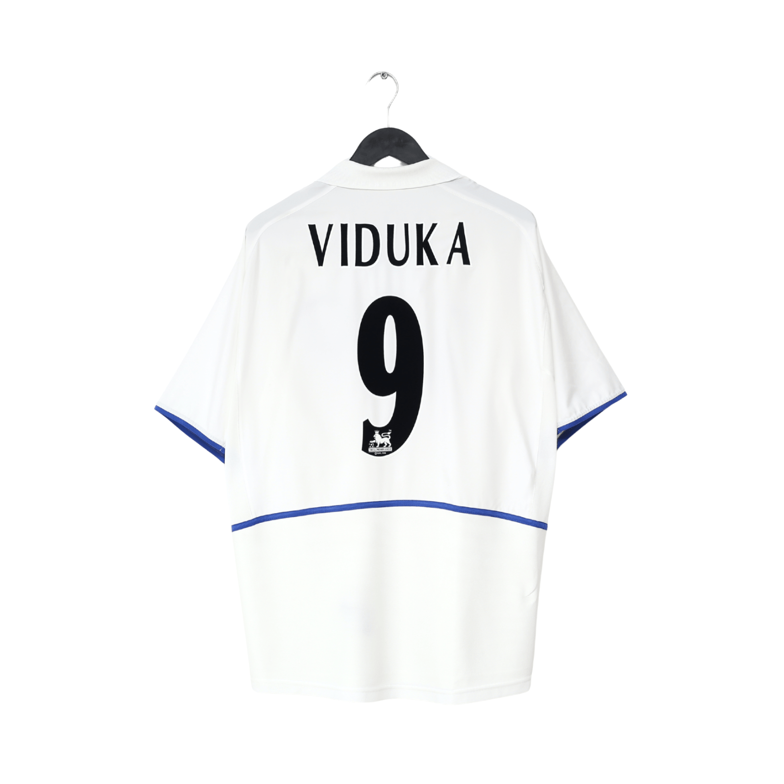 2002/03 VIDUKA #9 Leeds United Vintage Nike Home Football Shirt (XL)