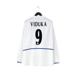 2002/03 Viduka #9 Leeds United Vintage Nike L/S Home Football Shirt (L)