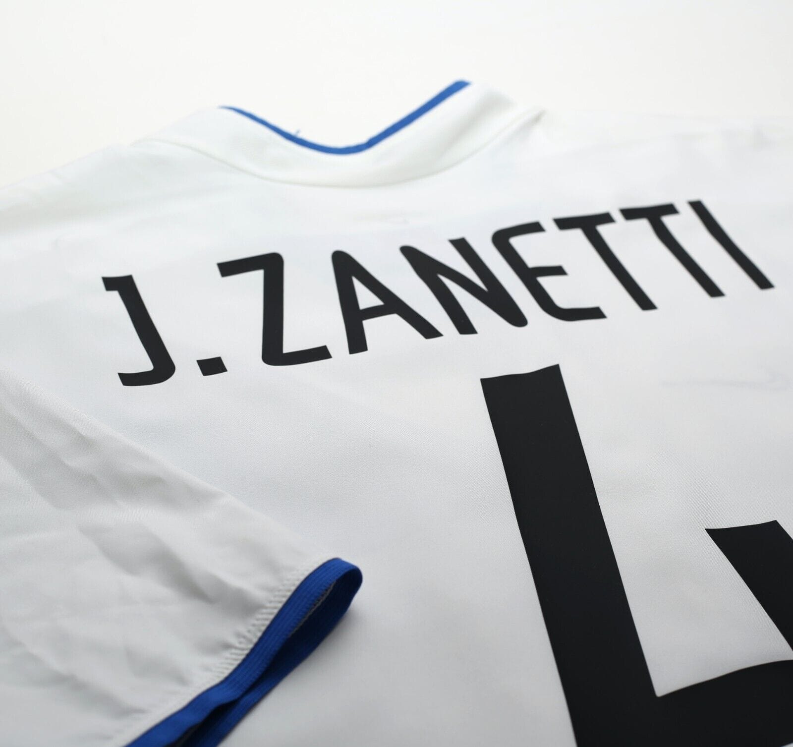 2002/03 ZANETTI #4 Inter Milan Vintage Nike Away Football Shirt (XL)