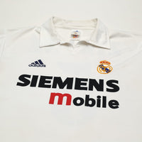 2002/03 Zidane #5 Real Madrid Vintage adidas Centenary Home Football Shirt (M)