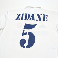 2002/03 Zidane #5 Real Madrid Vintage adidas Centenary Home Football Shirt (M)
