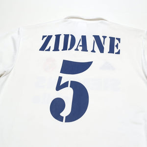 2002/03 Zidane #5 Real Madrid Vintage adidas Centenary Home Football Shirt (M)