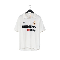 2002/03 Zidane #5 Real Madrid Vintage adidas Centenary Home Football Shirt (M)