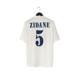 2002/03 Zidane #5 Real Madrid Vintage adidas Centenary Home Football Shirt (M)