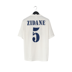 2002/03 Zidane #5 Real Madrid Vintage adidas Centenary Home Football Shirt (M)