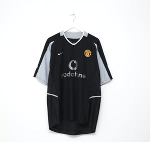 2002/04 BARTHEZ #1 Manchester United Vintage Nike S/S GK Football Shirt (XL)
