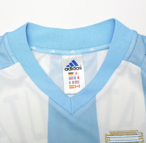 2002/04 BATISTUTA #9 Argentina Vintage adidas Home Football Shirt Jersey (L)