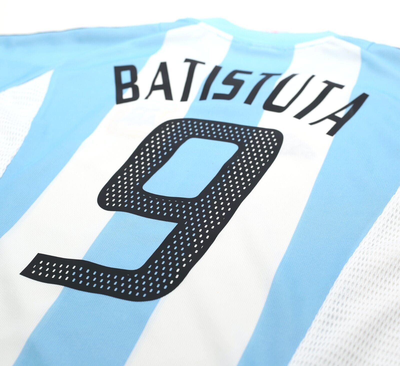 2002/04 BATISTUTA #9 Argentina Vintage adidas Home Football Shirt Jersey (XL)