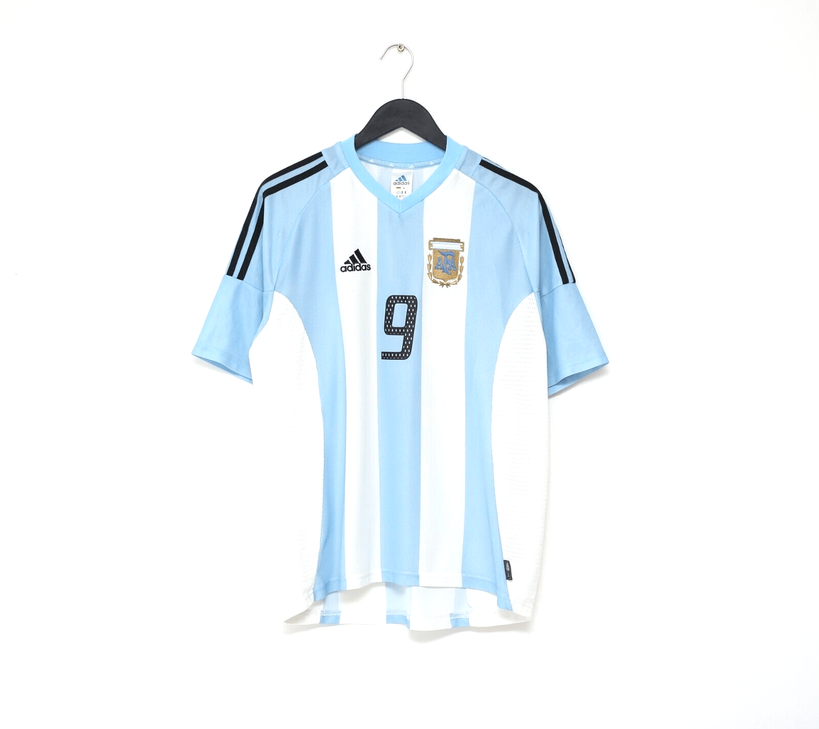 2002/04 BATISTUTA #9 Argentina Vintage adidas Home Football Shirt (M)