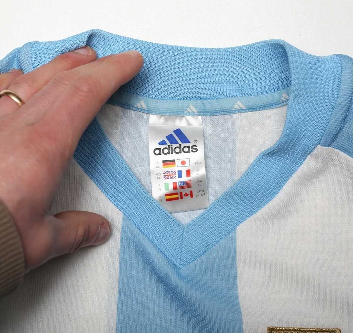 2002/04 BATISTUTA #9 Argentina Vintage adidas Home Football Shirt (XL) WC 2002