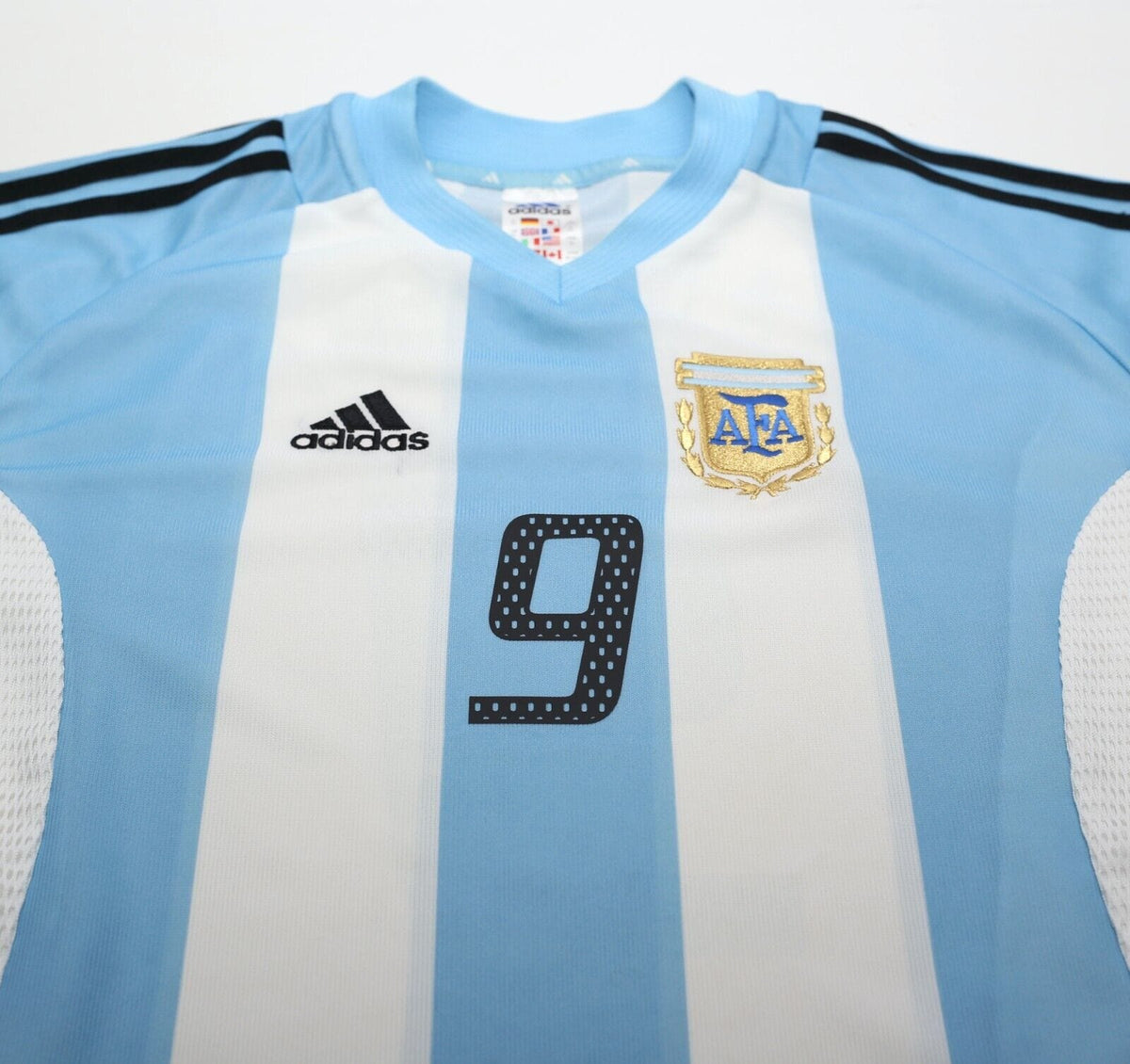 2002/04 BATISTUTA #9 Argentina Vintage adidas Home Football Shirt (XL) WC 2002