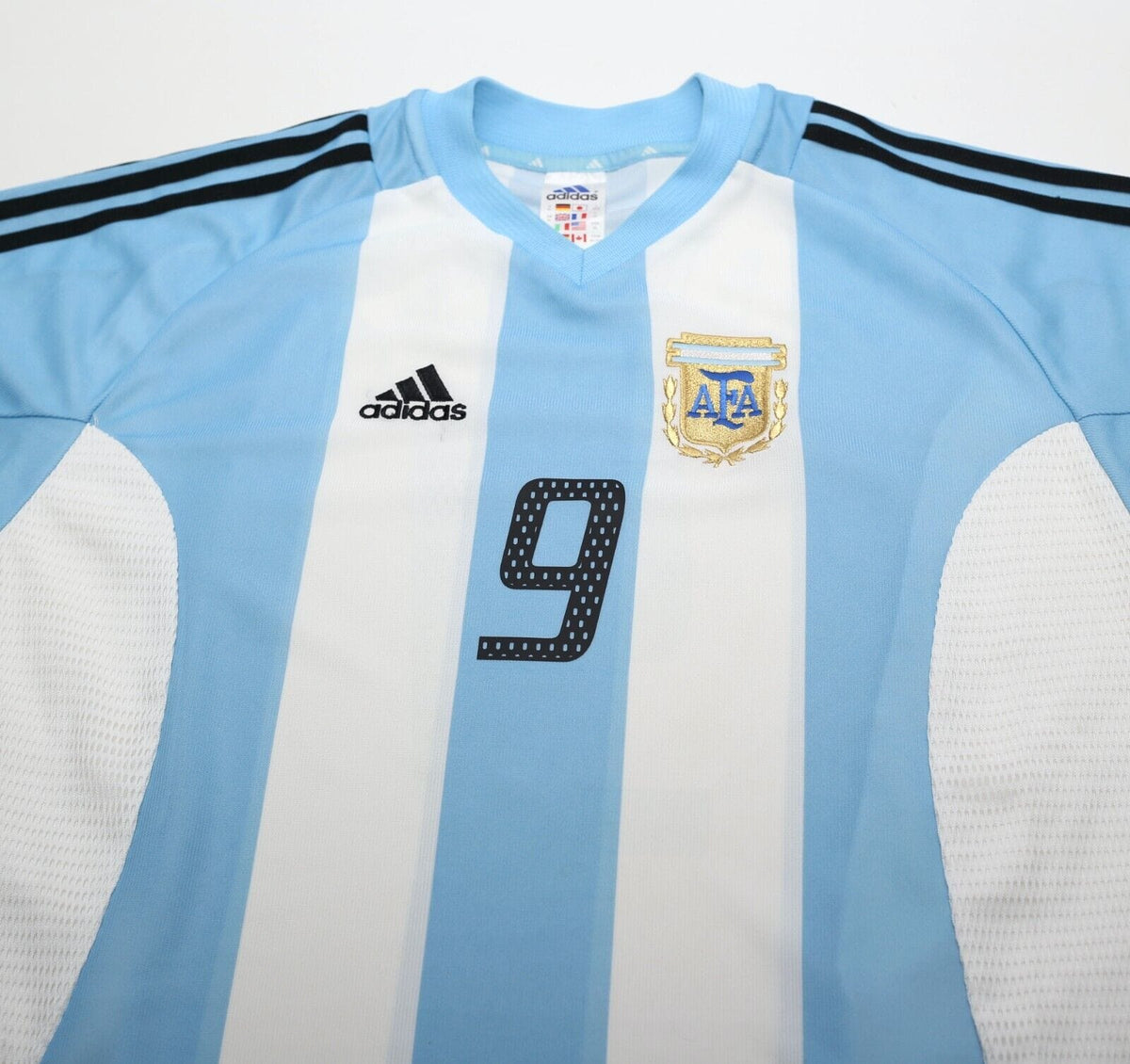 2002/04 BATISTUTA #9 Argentina Vintage adidas Home Football Shirt (XL) WC 2002