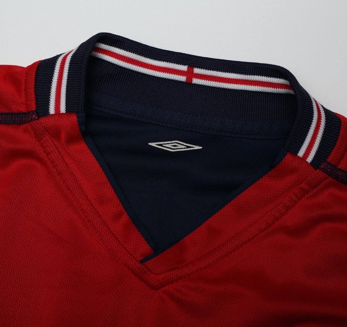 2002/04 BECKHAM #7 England Vintage Umbro Away Football Shirt (L) Argentina WC