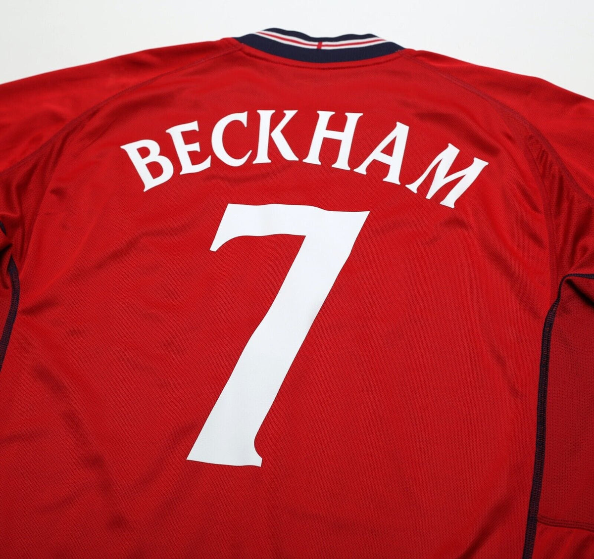 2002/04 BECKHAM #7 England Vintage Umbro Away Football Shirt (L) Argentina WC