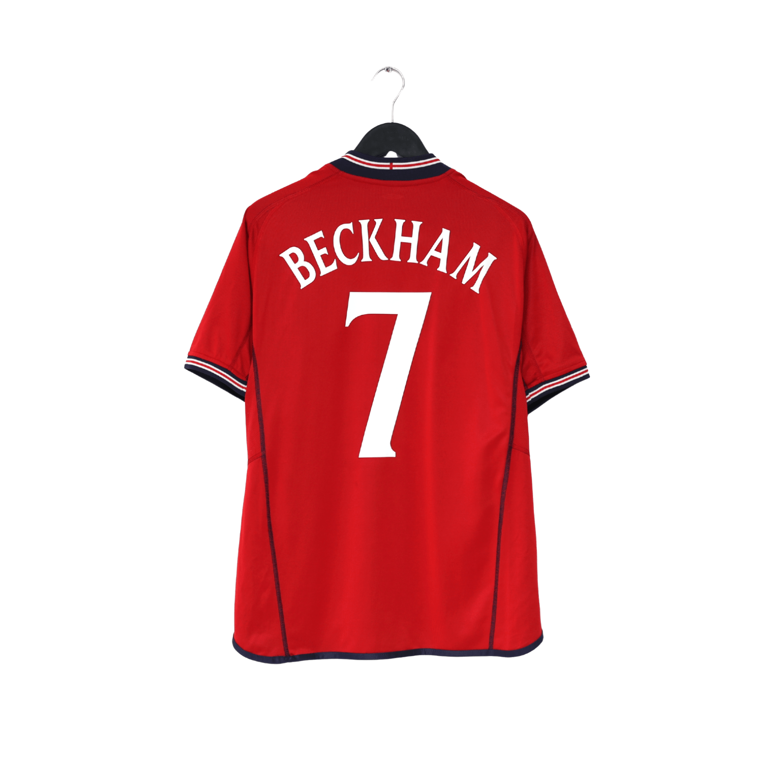 2002/04 BECKHAM #7 England Vintage Umbro Away Football Shirt (L) Argentina WC