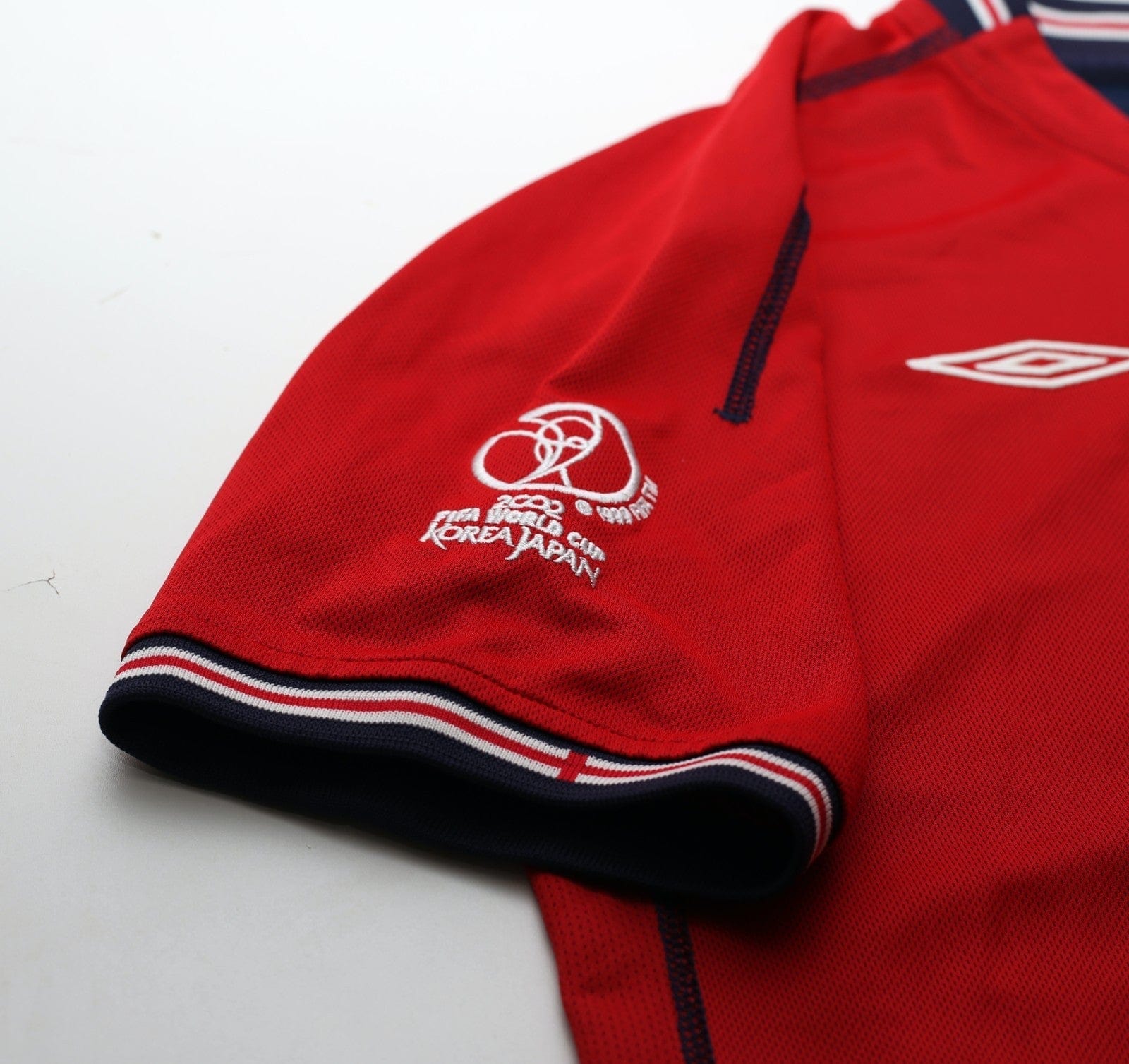 2002/04 BECKHAM #7 England Vintage Umbro Away Football Shirt (L) Argentina WC