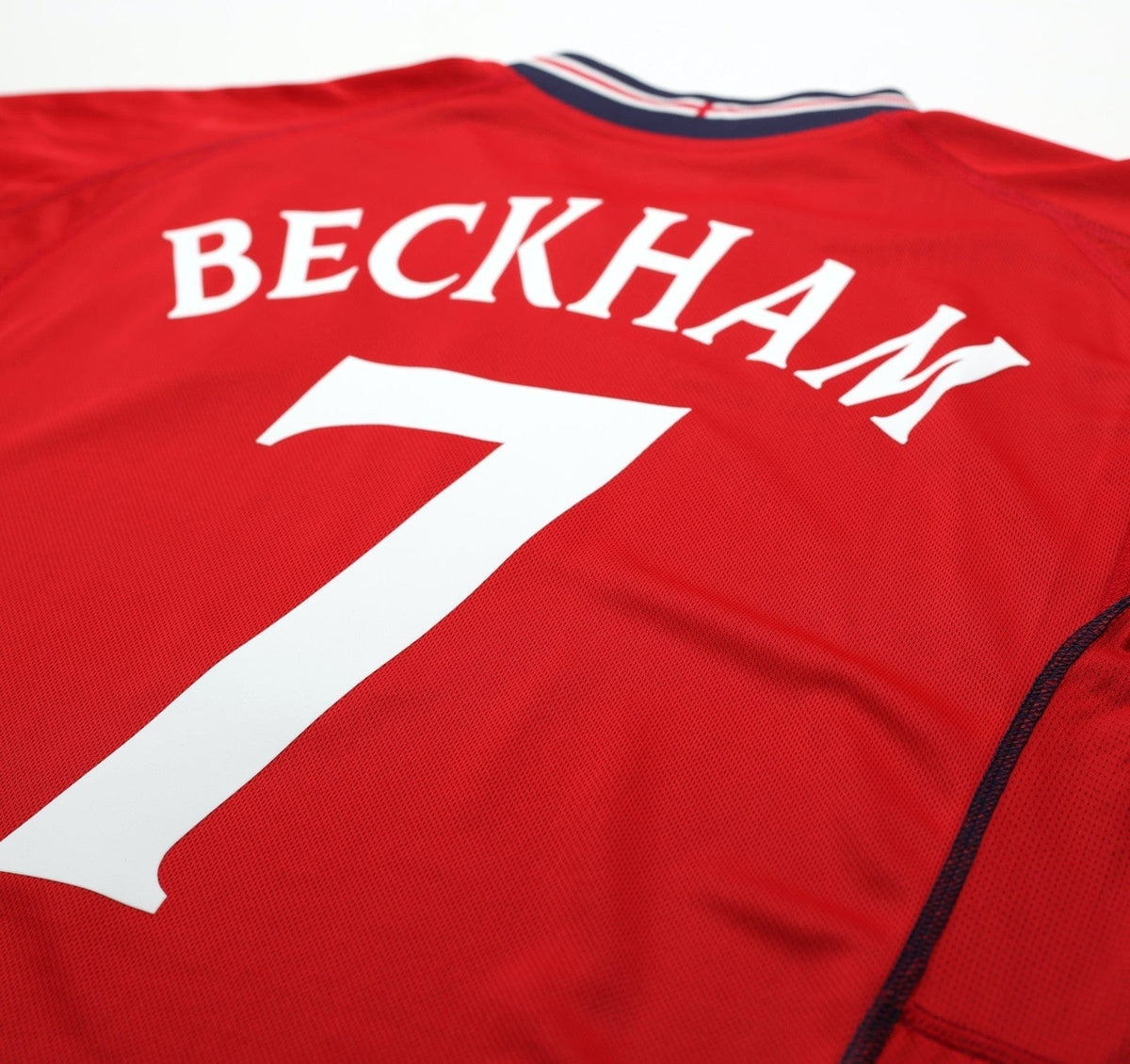 2002/04 BECKHAM #7 England Vintage Umbro Away Football Shirt (L) Argentina WC