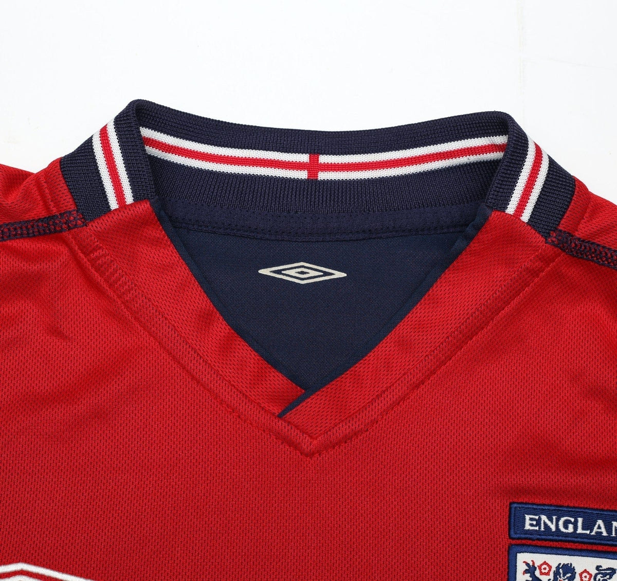 2002/04 BECKHAM #7 England Vintage Umbro Away Football Shirt (L) Argentina WC