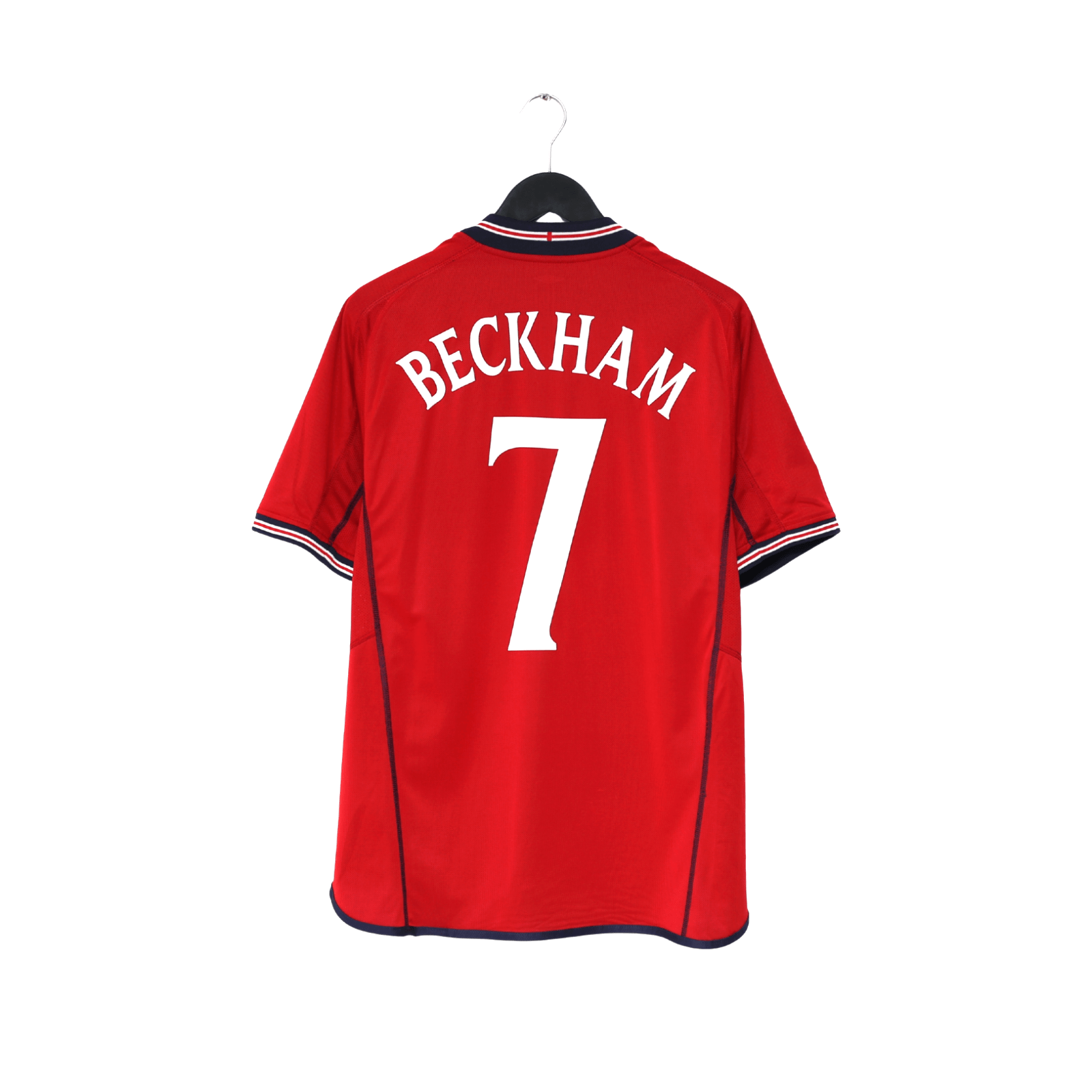 2002/04 BECKHAM #7 England Vintage Umbro Away Football Shirt (L) Argentina WC