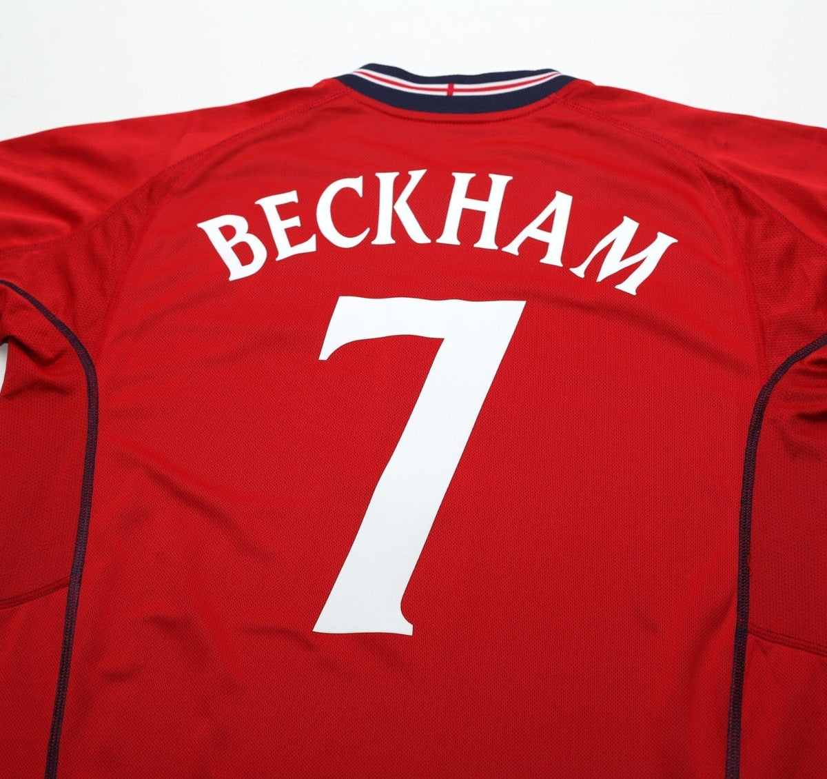 2002/04 BECKHAM #7 England Vintage Umbro Away Football Shirt (L) Argentina WC