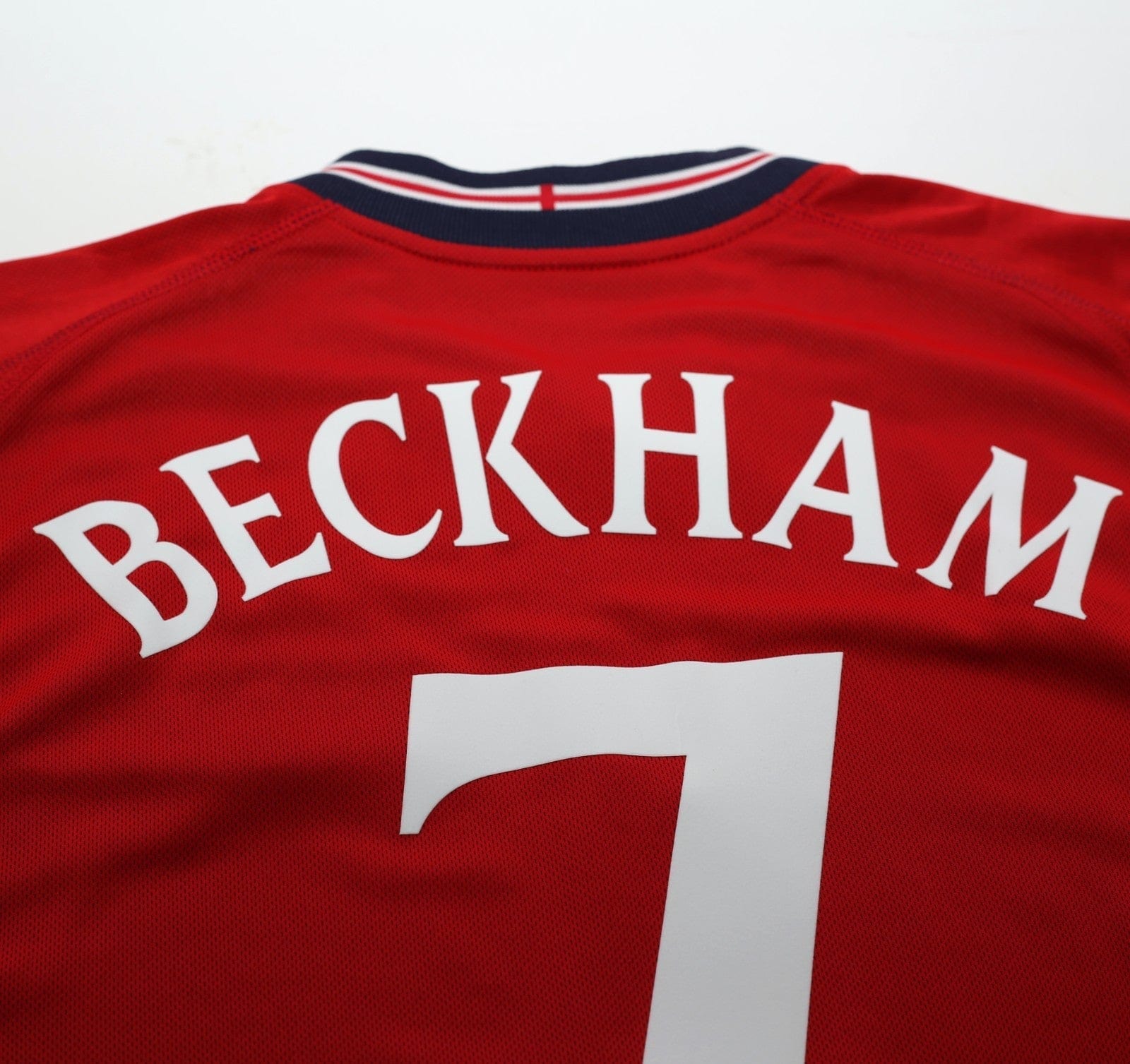 2002/04 BECKHAM #7 England Vintage Umbro Away Football Shirt (L) Argentina WC