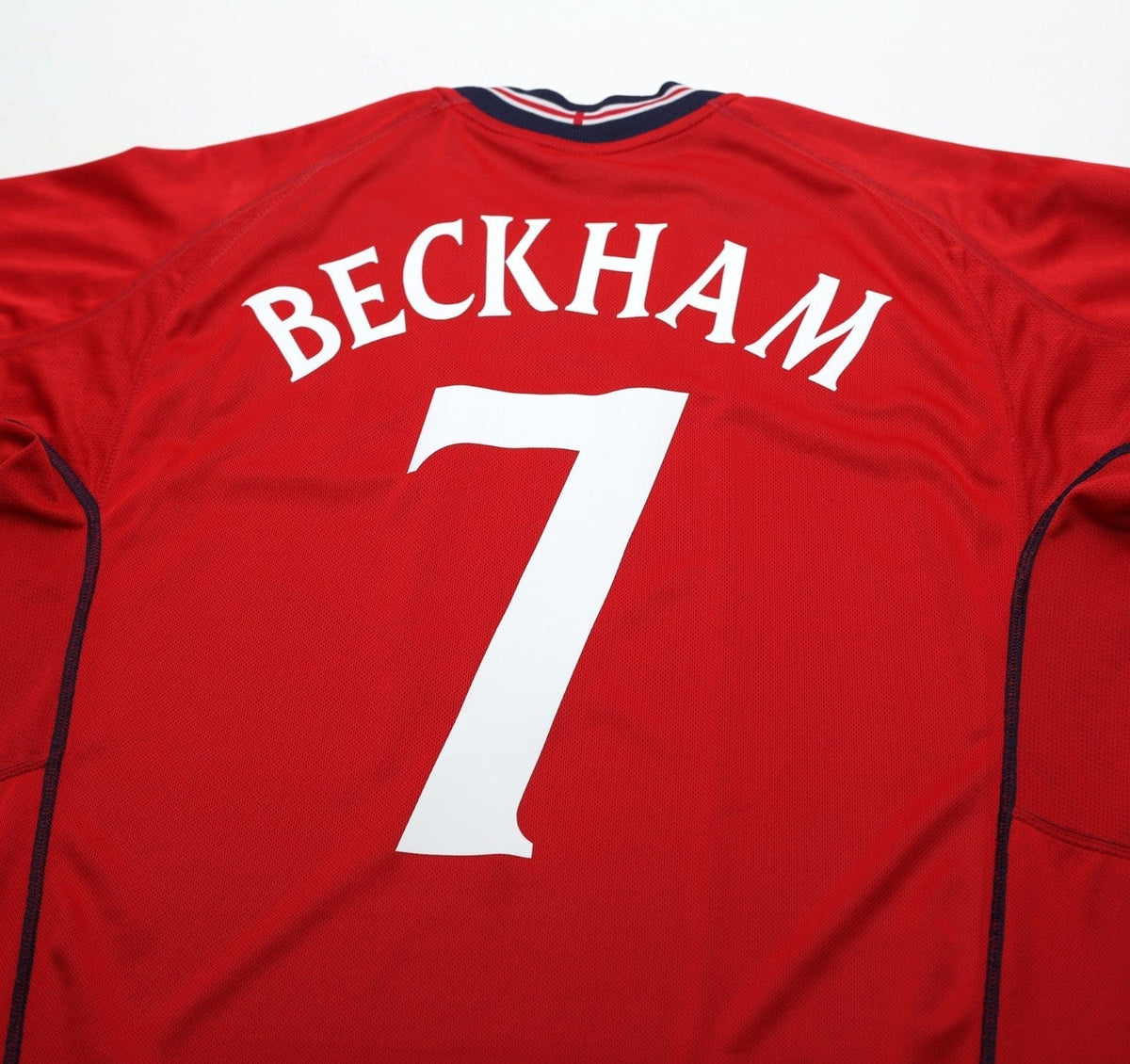 2002/04 BECKHAM #7 England Vintage Umbro Away Football Shirt (L) Argentina WC