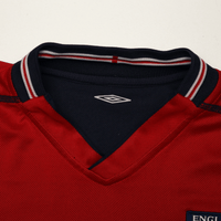 2002/04 Beckham #7 England Vintage Umbro Away Football Shirt (M) Argentina WC