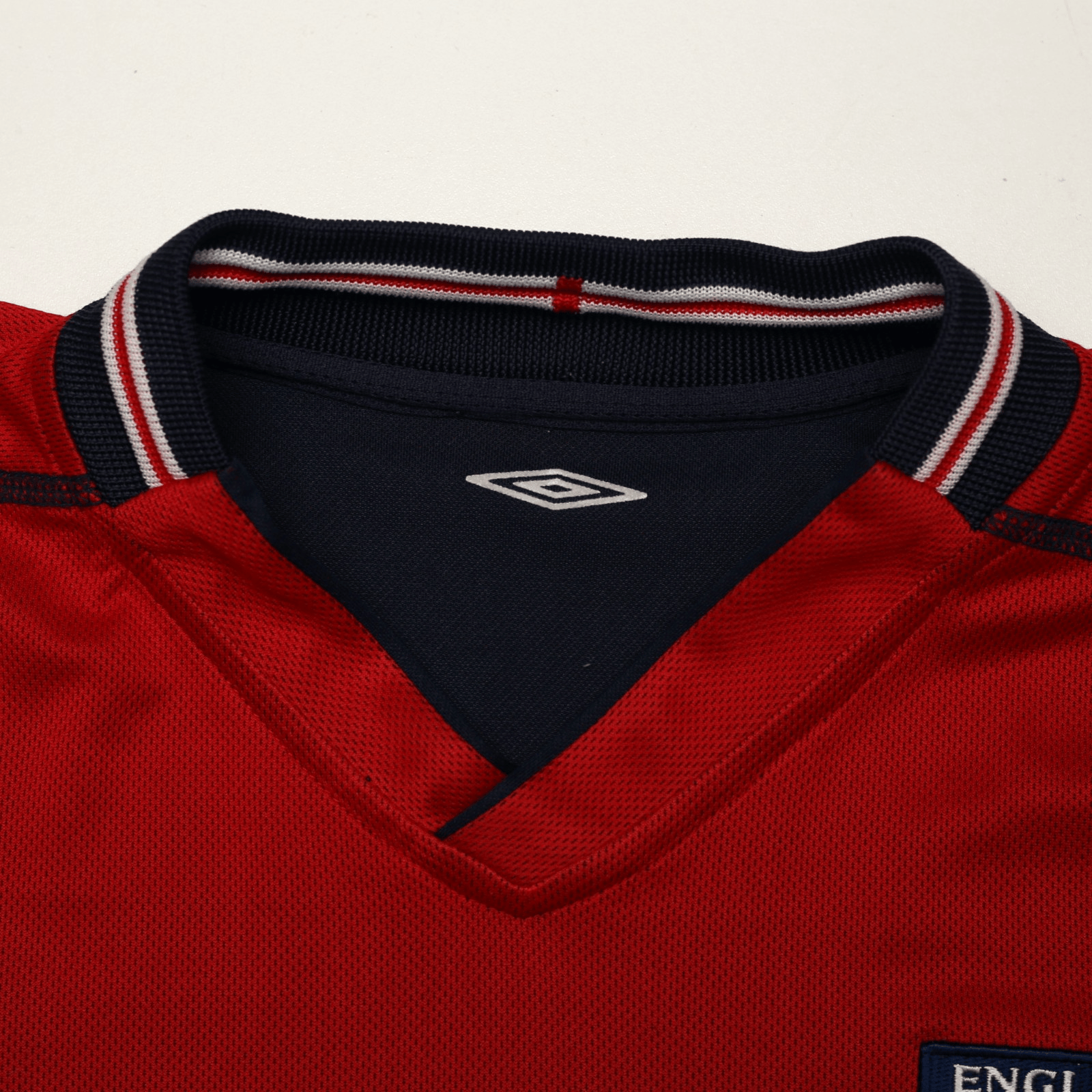 2002/04 Beckham #7 England Vintage Umbro Away Football Shirt (M) Argentina WC