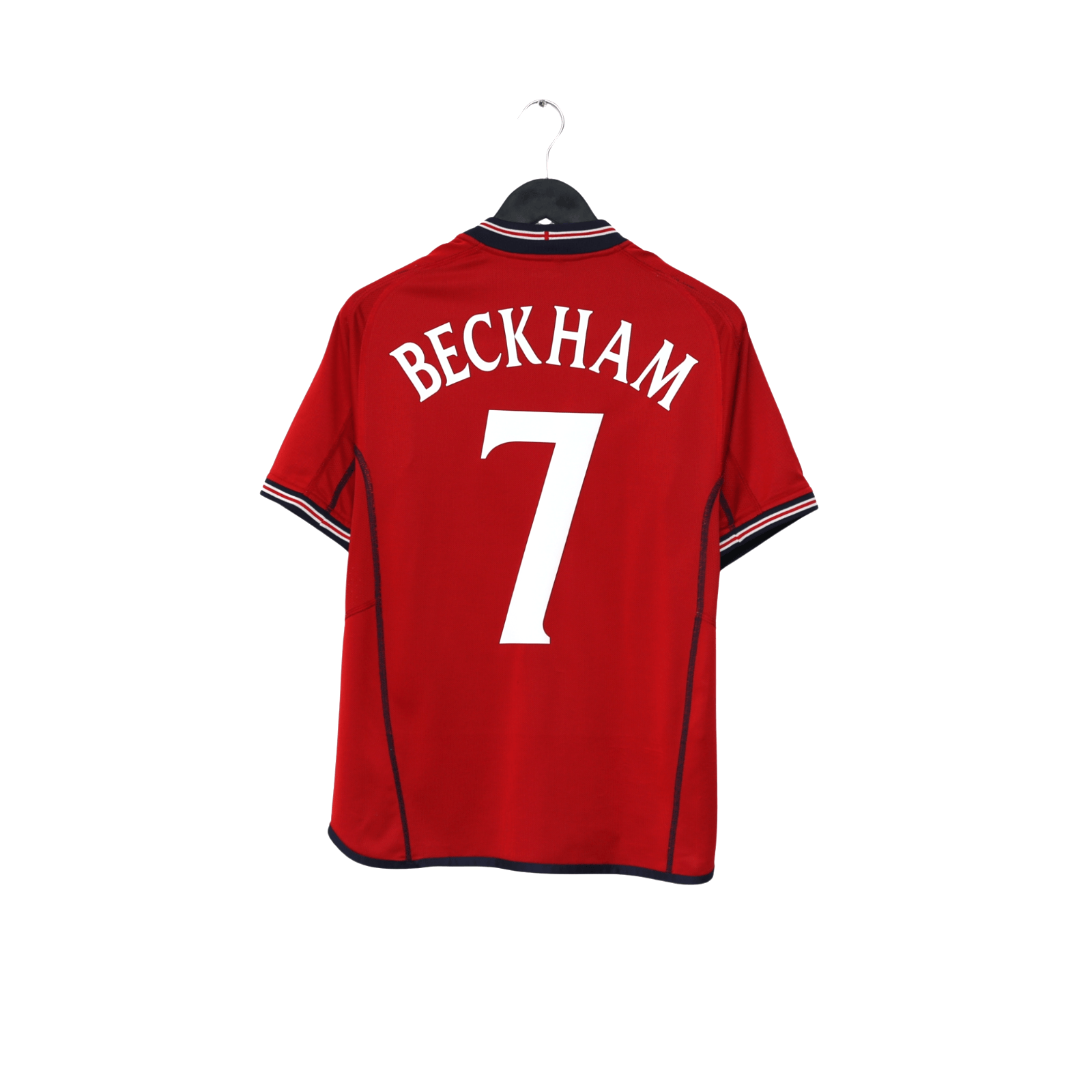 2002/04 Beckham #7 England Vintage Umbro Away Football Shirt (M) Argentina WC