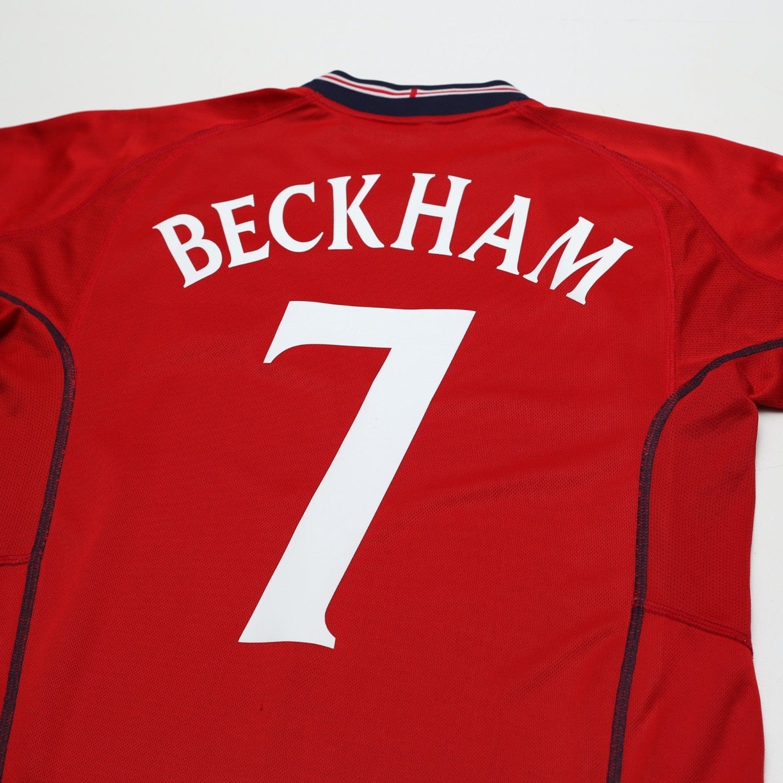 2002/04 Beckham #7 England Vintage Umbro Away Football Shirt (M) Argentina WC