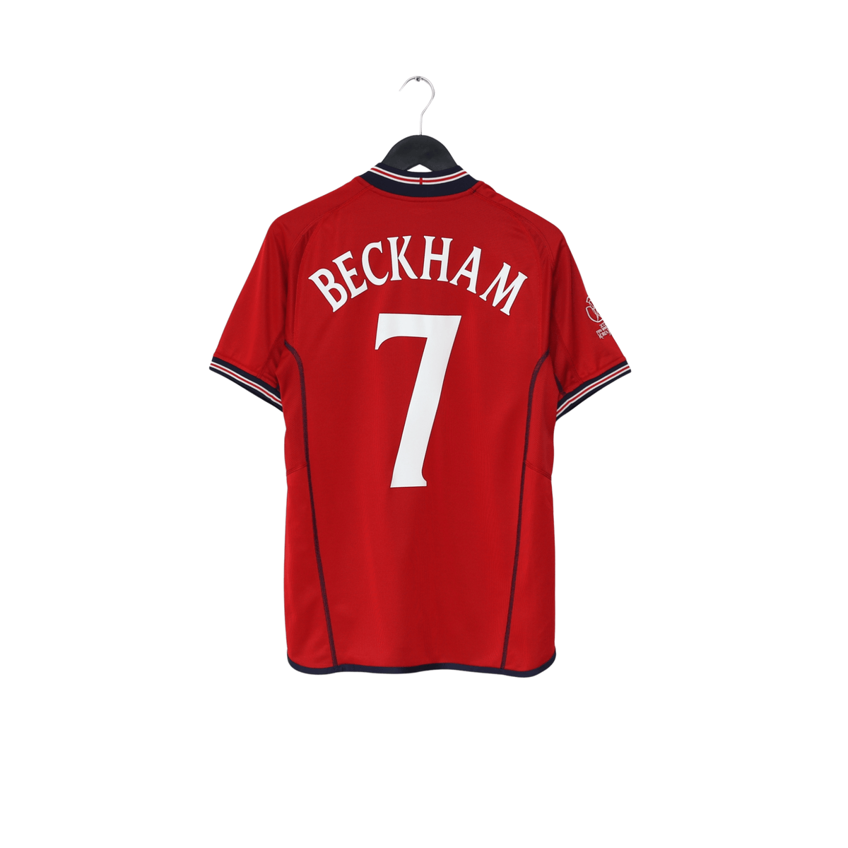 2002/04 BECKHAM #7 England Vintage Umbro Away Football Shirt (S) Argentina WC